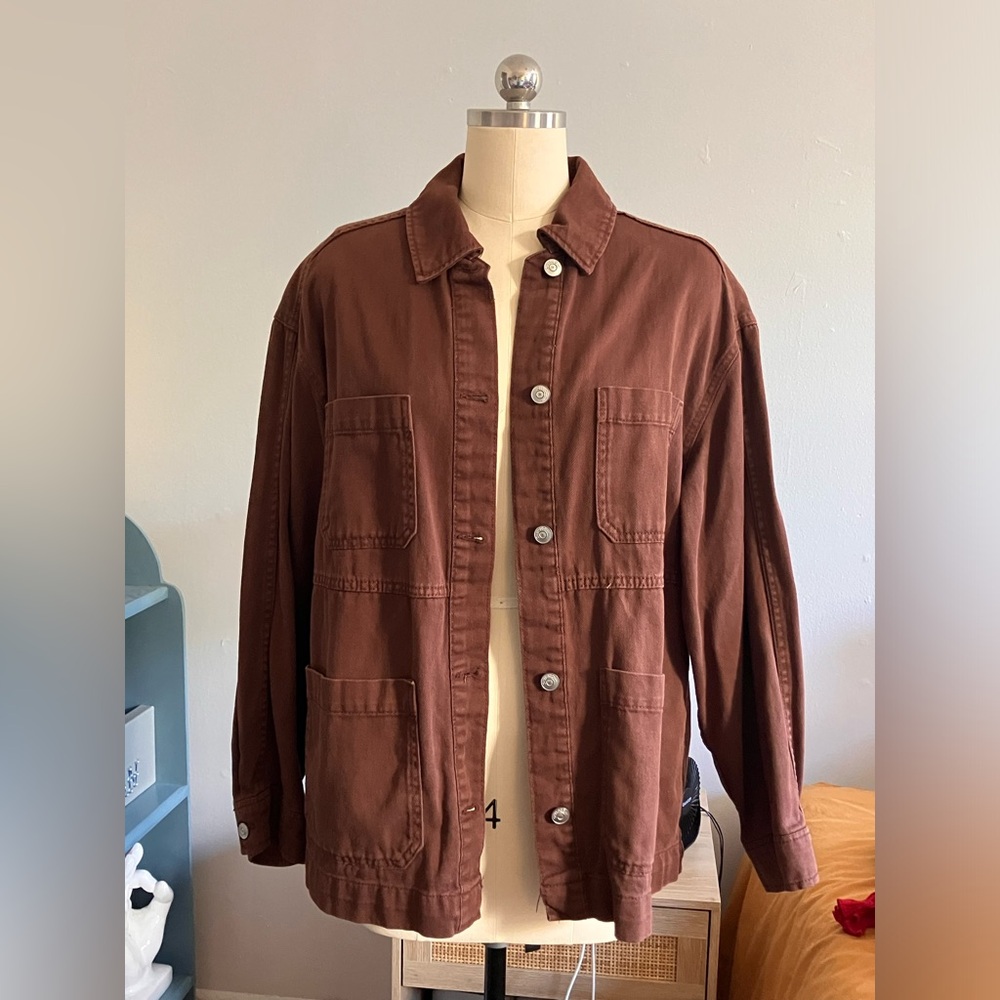 Casual Brown Fall Jacket